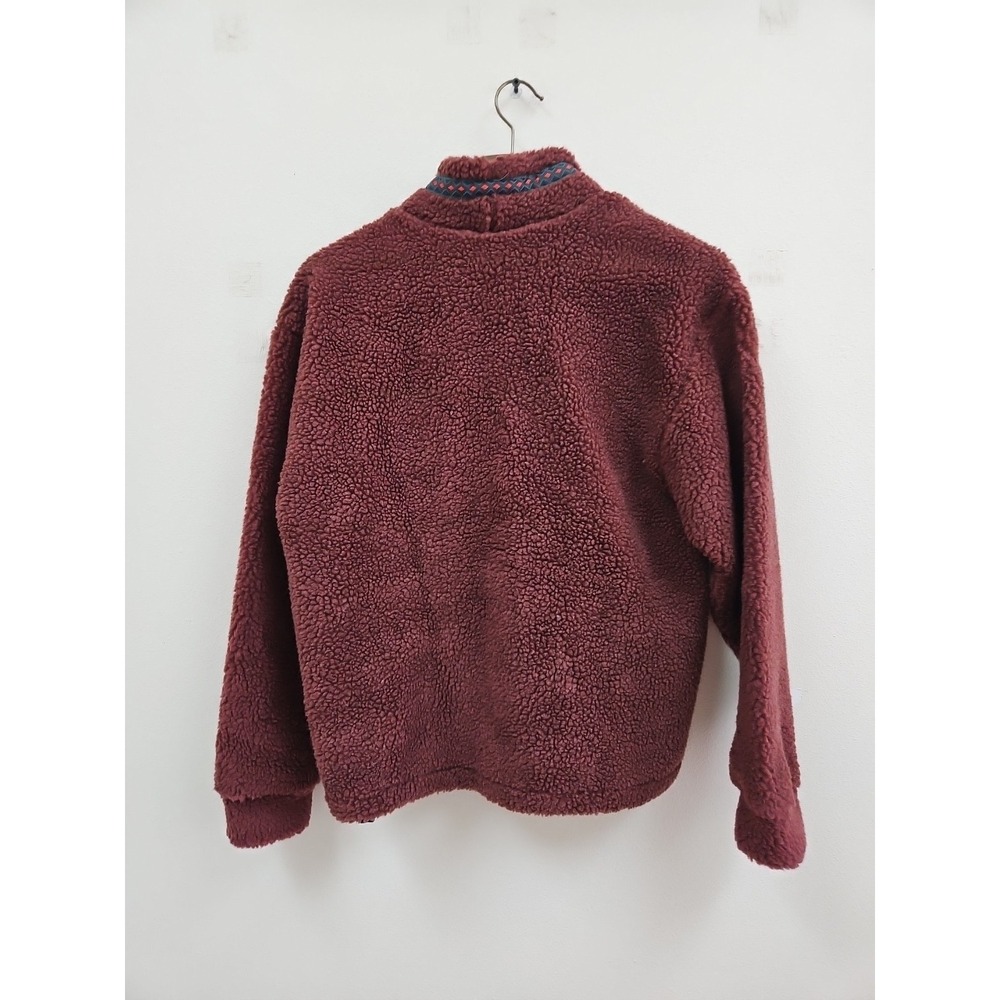 Alpine Design Women's Sherpa 1/4 Snap Pullover X Small Dark Auburn Fleece NWT - Picture 3 of 12
